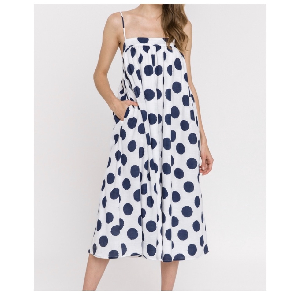 Polka Dot Sundress with Pockets!!